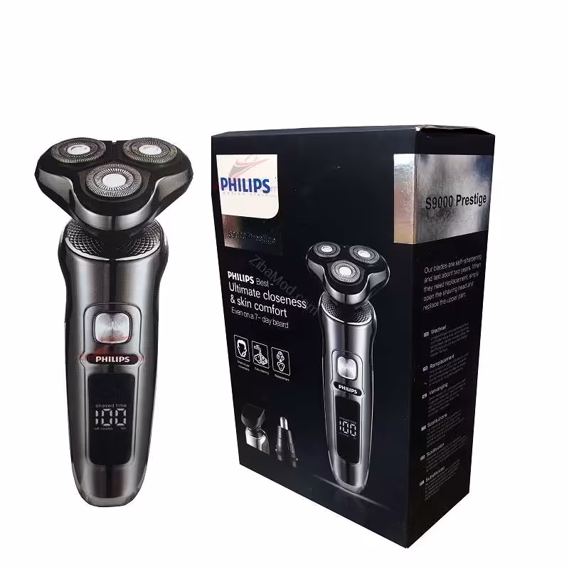 ریش تراش سه تیغ فیلیپس دارای سه سری مجزا دارای صفحه نمایش دیجیتال