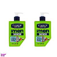 ژل اصلاح ریش مردانه کامان مدل Sense حجم 260 میلی لیتر مجموعه 2 عددی