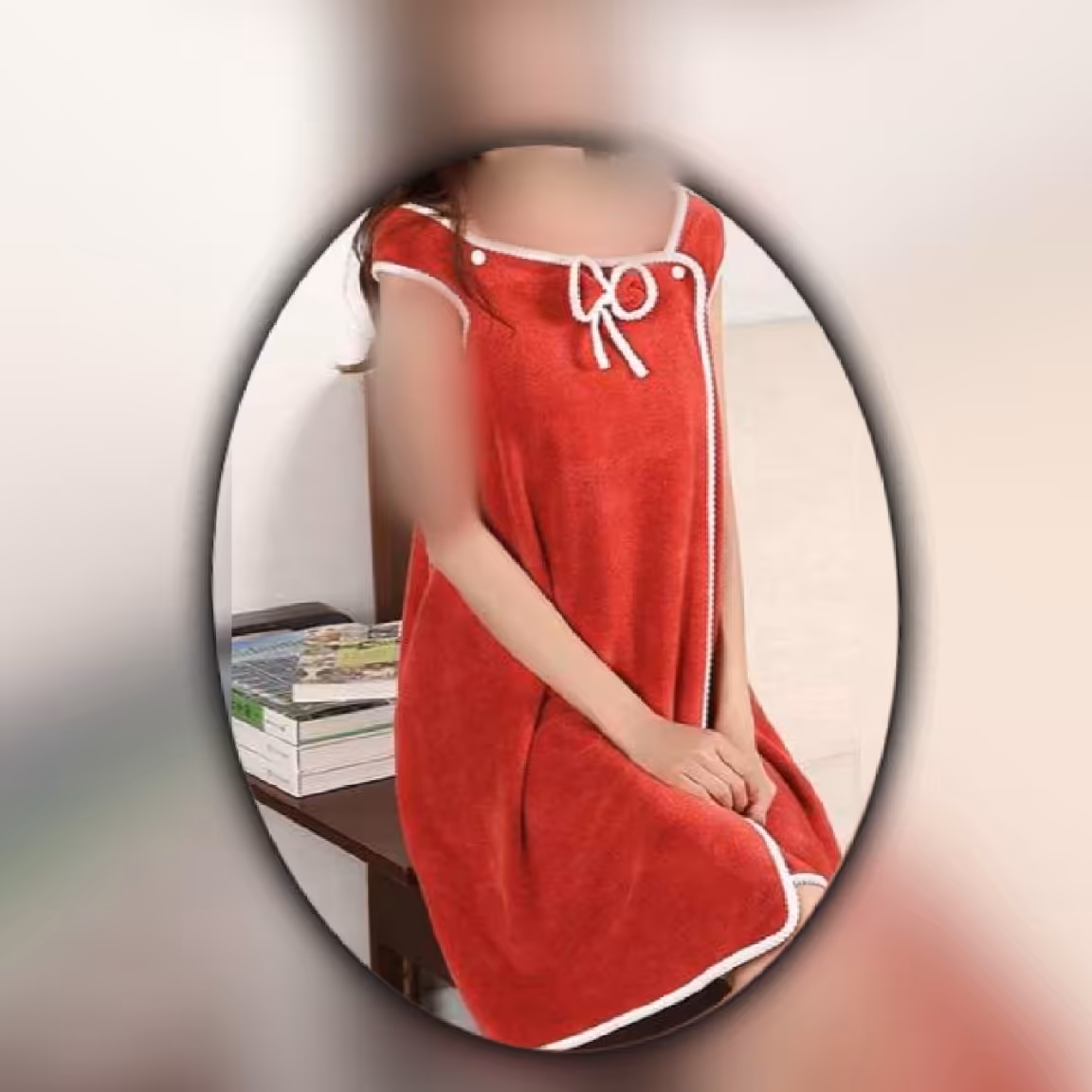 حوله دکلته همراه کلاه   حوله تن پوش استخری حمام