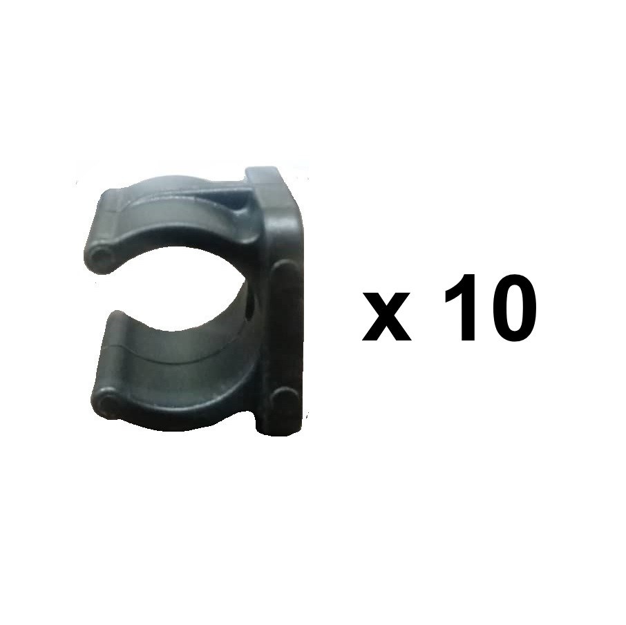 بست اتصال لوله 16 آبیاری به دیوار و کف (بسته 10 عددی)