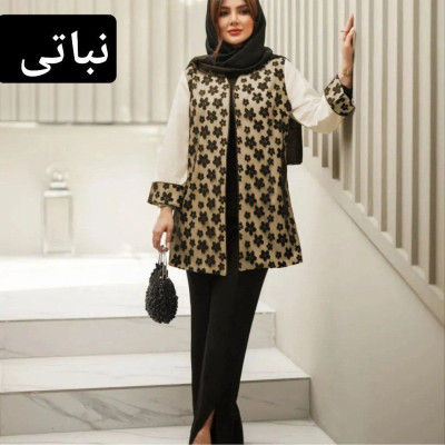 مانتو مجلسی کرپ مازراتی مدل گیپور مجلسی