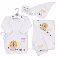 ست حوله نوزاد 5 تکه طرح شیر مادرکر Mothercare