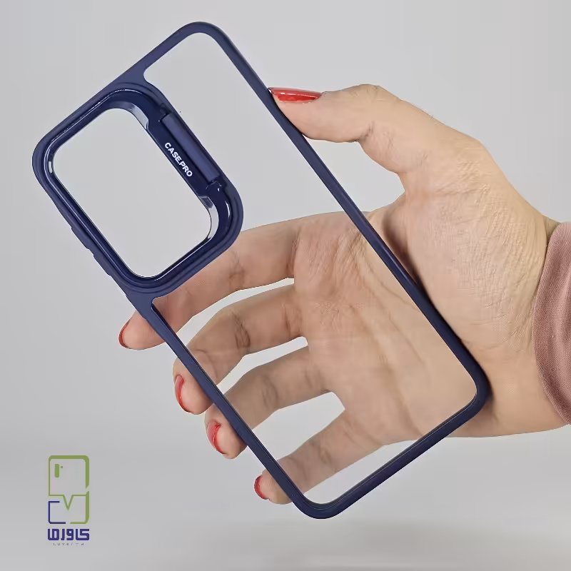 کاور کیس پرو استندر دار سامسونگ S23FE آبی| samsung s23fe