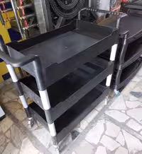 ترولی پلاستیکی ضخیم 3طبقه عمق دار درجه یک