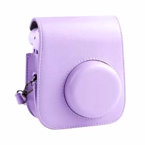 کیف دوربین فوجی فیلم مناسب برای Instax Mini 11 Purple Leather Case