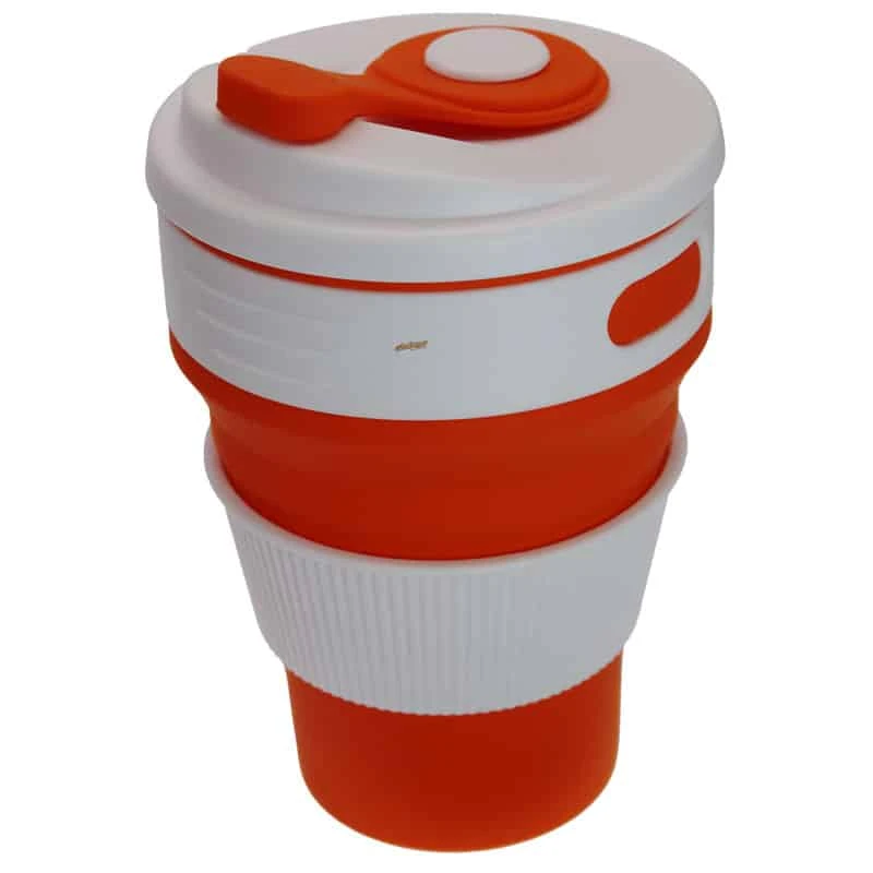 لیوان سیلیکونی تاشو نارنجی
