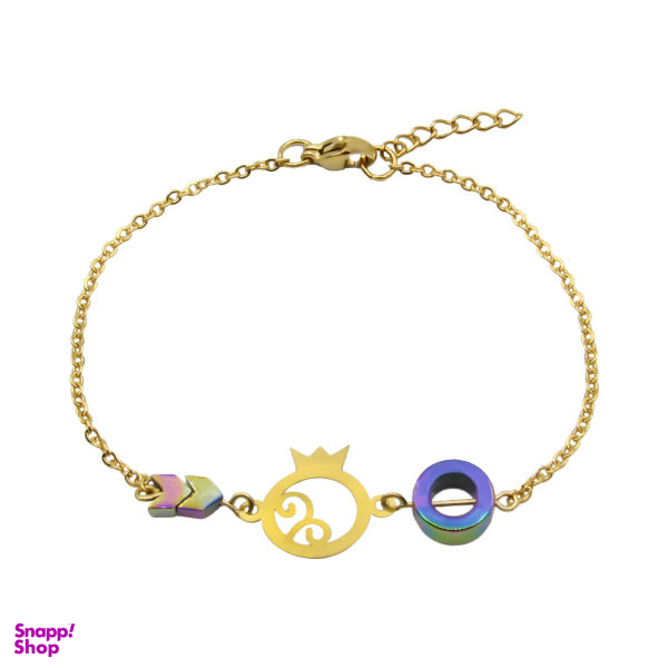 دستبند طلا 18 عیار زنانه مانچو طرح انار مدل یلدا کد bfg175