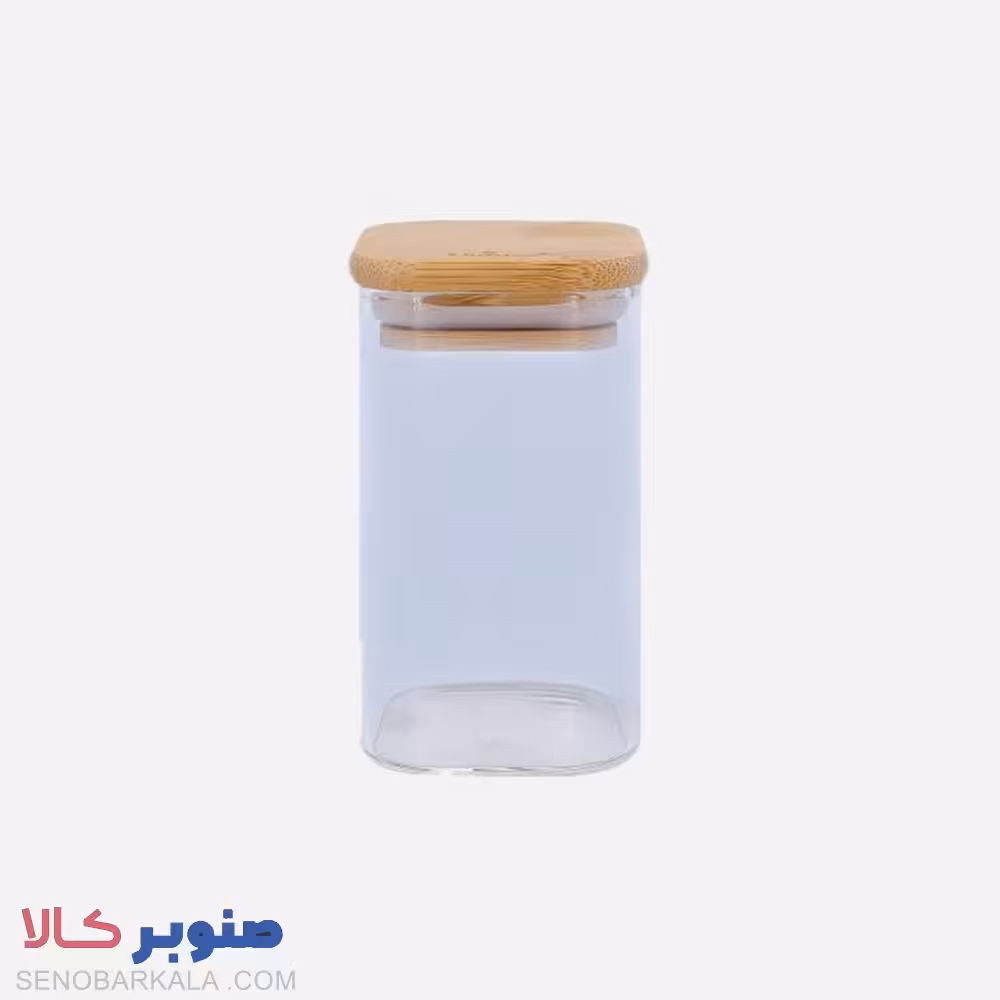 جا ادویه درب چوبی مربع 10 سانت یونیک کدUN-1766 - صنوبرکالا