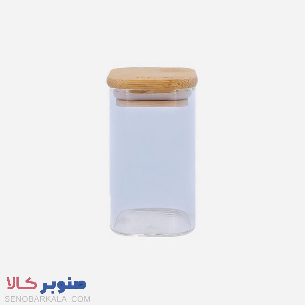 جا ادویه درب چوبی مربع 10 سانت یونیک کدUN-1766 - صنوبرکالا