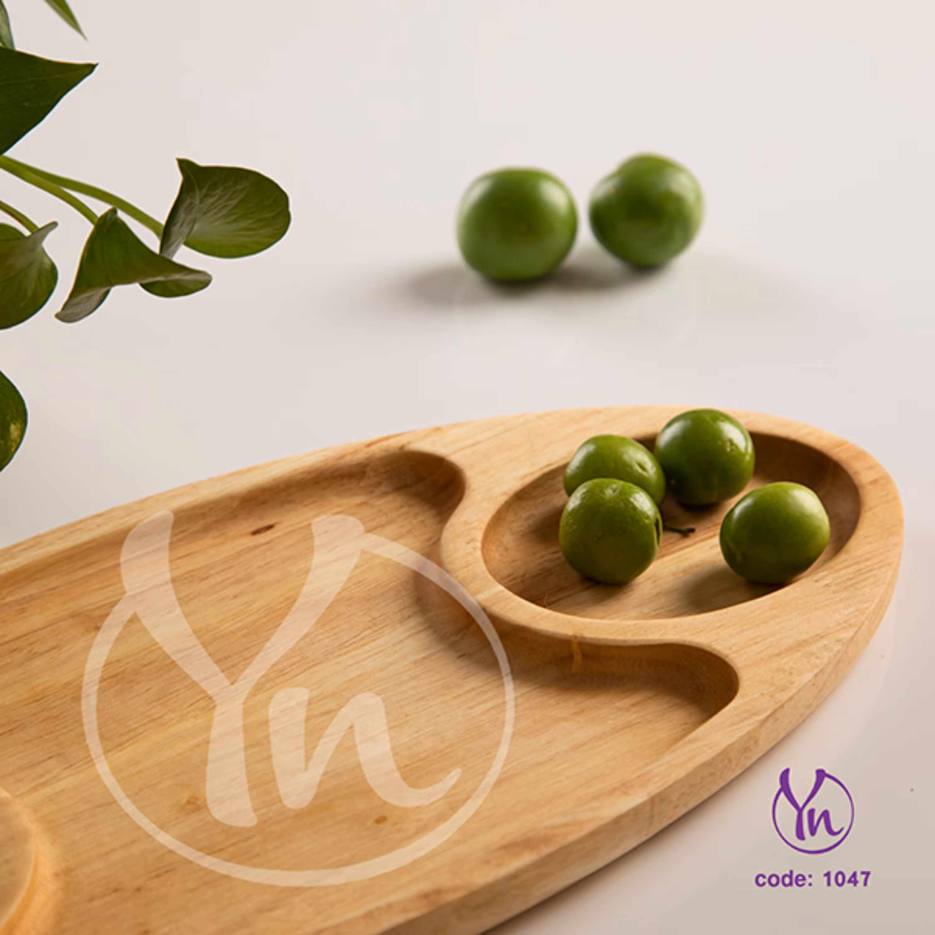 اردو سه خانه بیضی شکل (چوب رابروود)