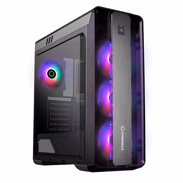 کیس گیمینگ گیم‌ مکس مدل Moon Light FRGB Black - پردیس پازار