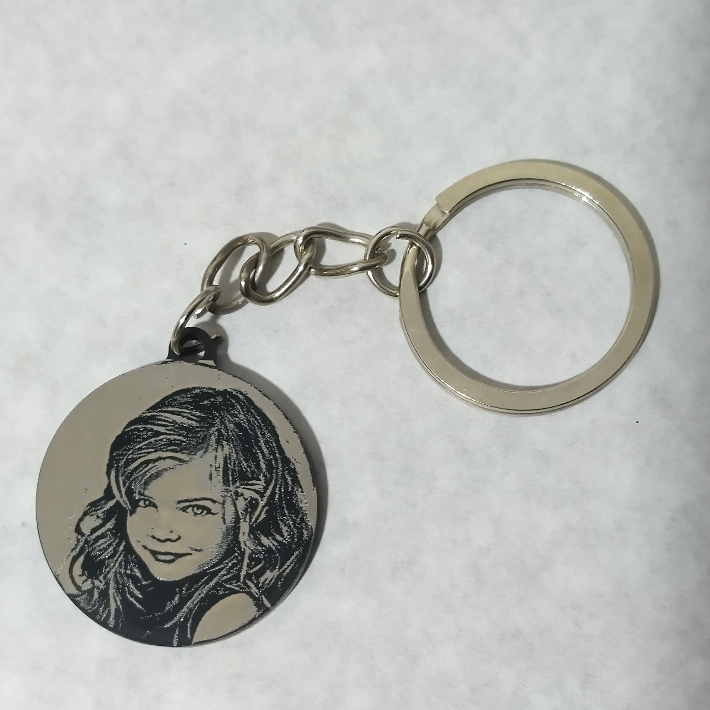 جاکلیدی پلکسی دو طرفه  چهره طرح دایره با حک اختصاصی 