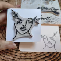 مهر دستساز بانوی طبیعت