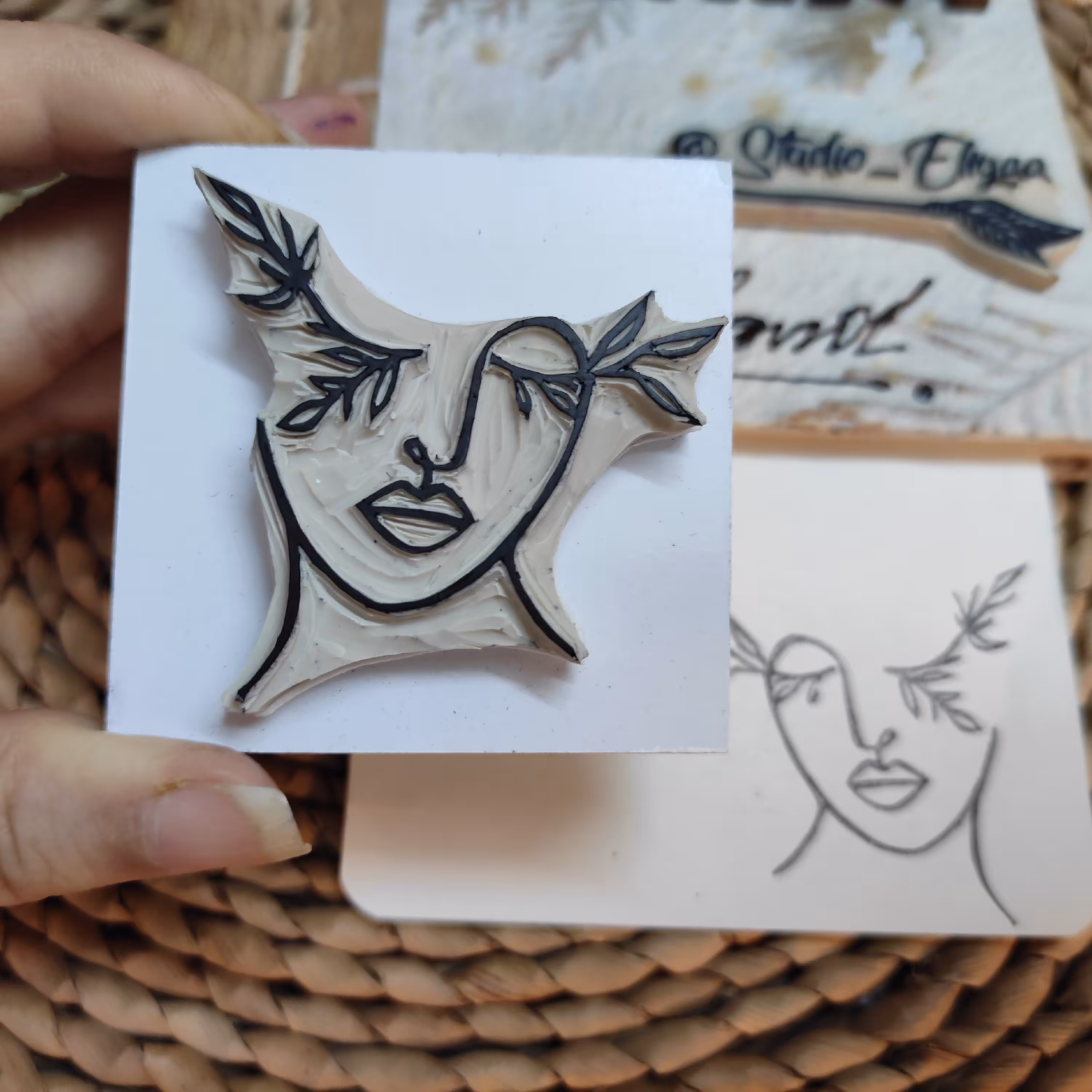 مهر دستساز بانوی طبیعت