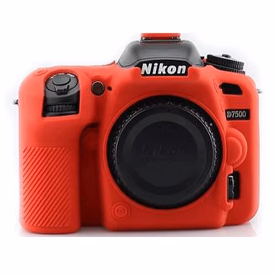 کاور سیلیکونی نیکون Silicon cover of Nikon camera D7500 رنگ قرمز