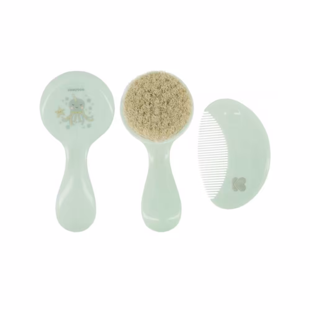 ست شانه و برس کیکابو kikkaboo مدل natural