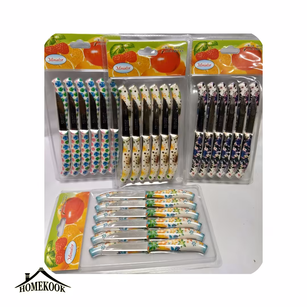 کارد میوه خوری مینیاتور گل دار