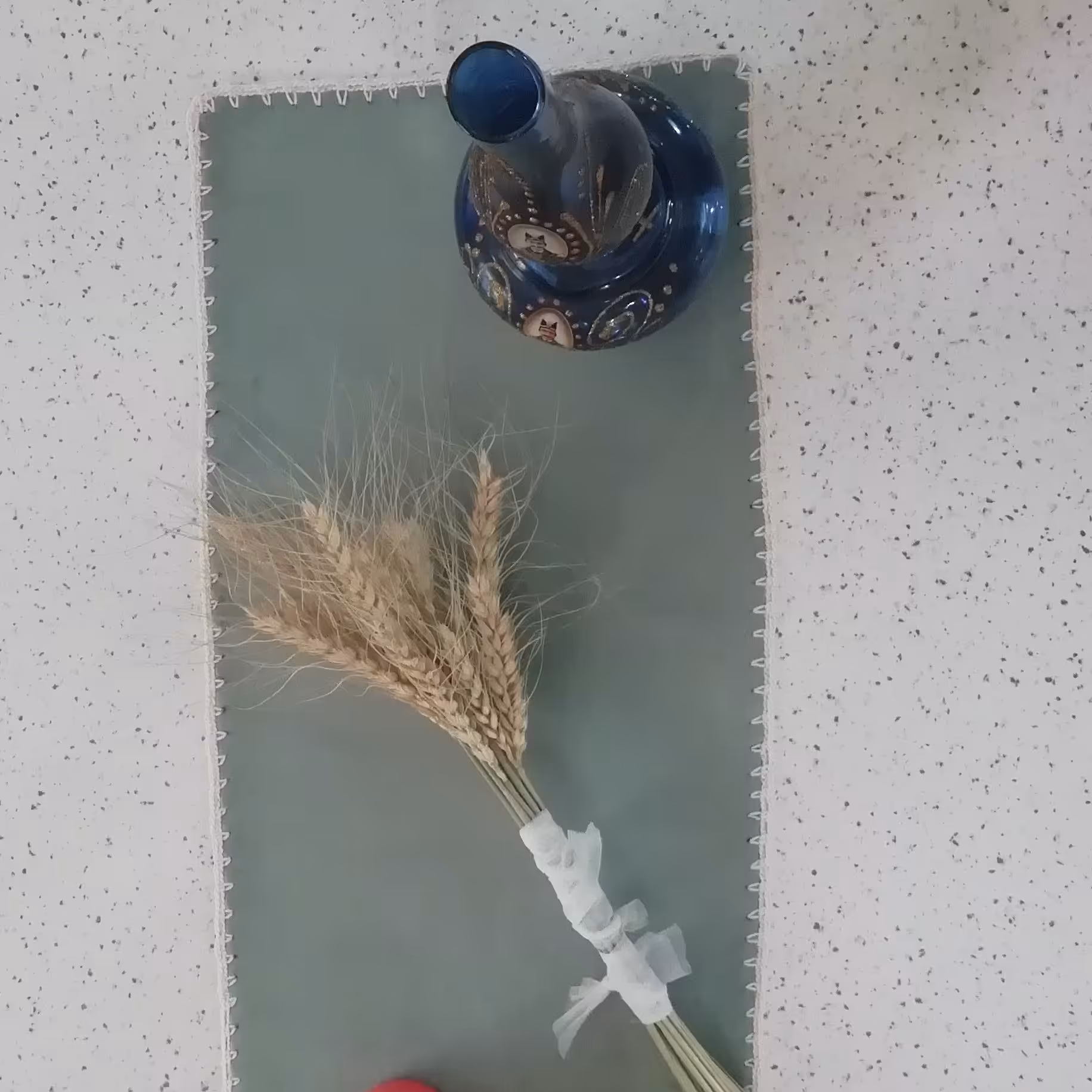 رانر مخمل حاشیه بافی با نخ ابریشم