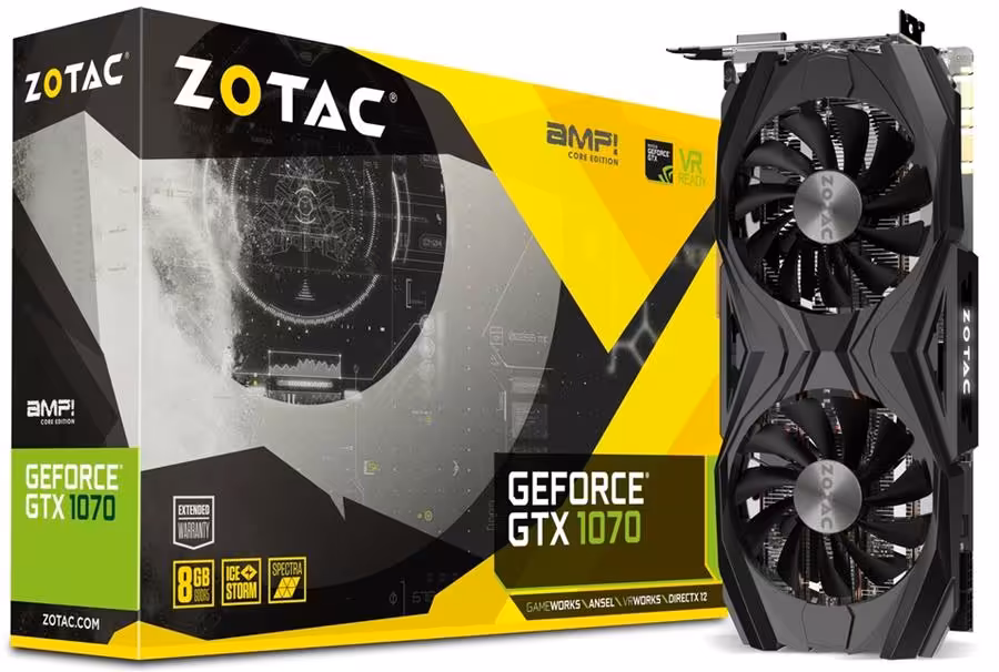 کارت گرافیک زوتاک مدل جی تی ایکس 1070 ای ام پی کر ادیشن با حافظه 8 گیگابایت