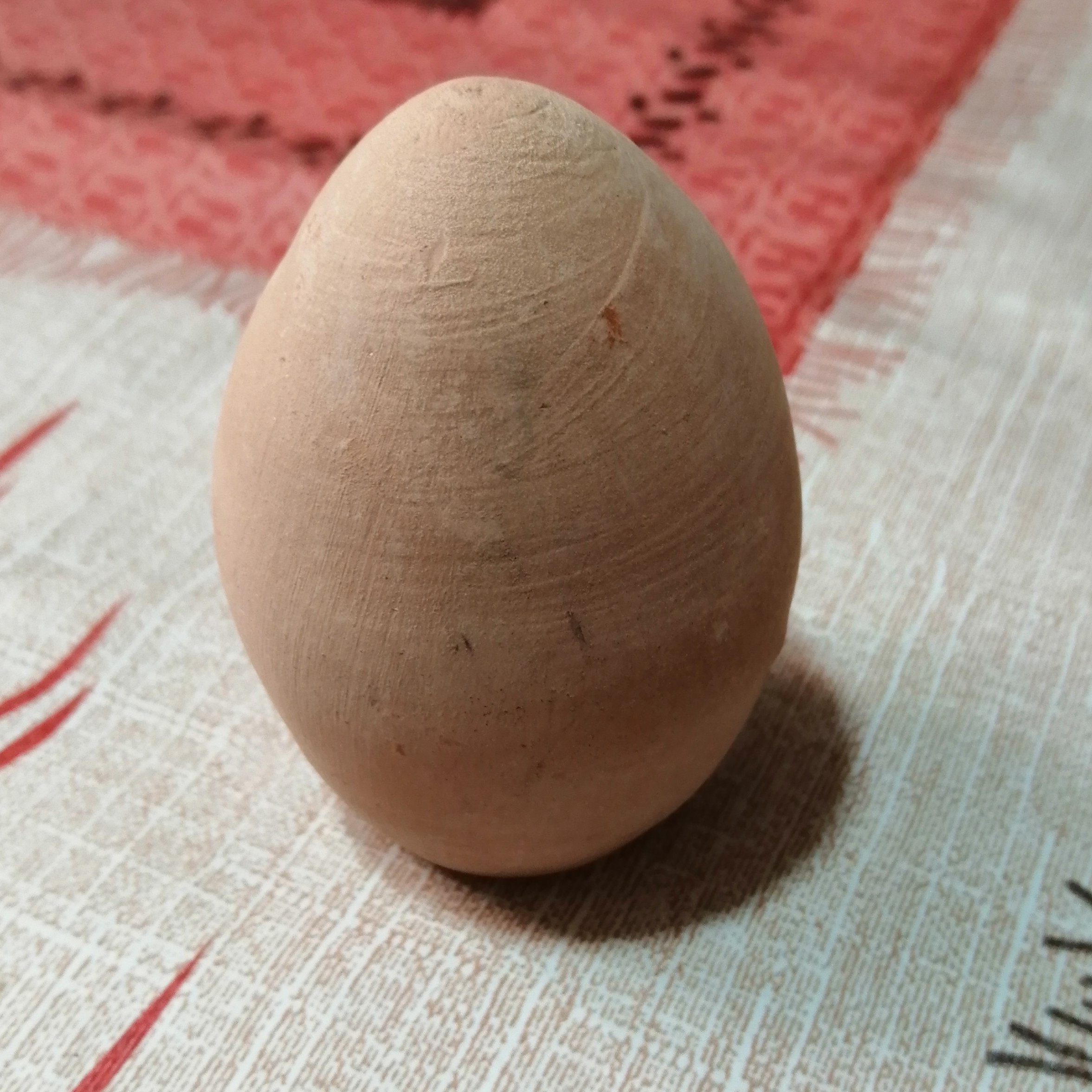 تخم مرغ سفالی خام جهت تزئین و رنگ آمیزی ( بسته 4 عددی) هایپر آذین 