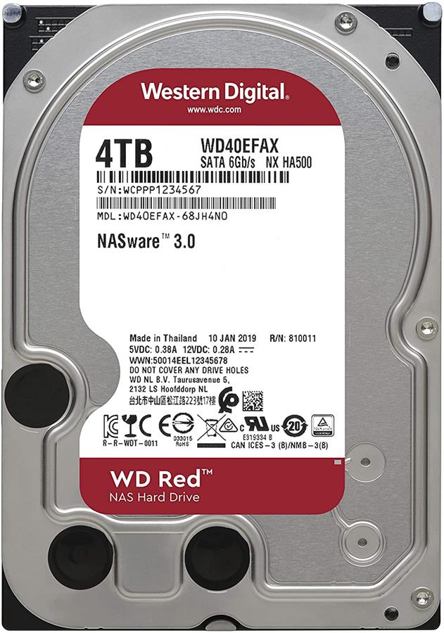 هارد اینترنال وسترن دیجیتال مدل Red NAS 256MB Cache ظرفیت 4 ترابایت