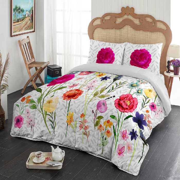 روتختی دونفره آلوئه ورا لومانا 6تکه طرح Zofa light gray