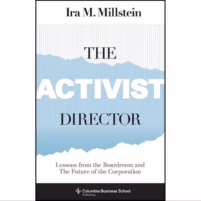 کتاب زبان اصلی The Activist Director اثر Ira Millstein