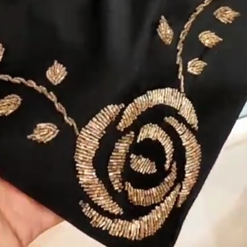 روسری مجلسی جواهر دوزی