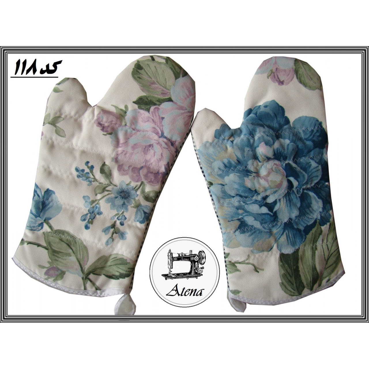 دستکش فر آشپزخانه یک جفت کد 118