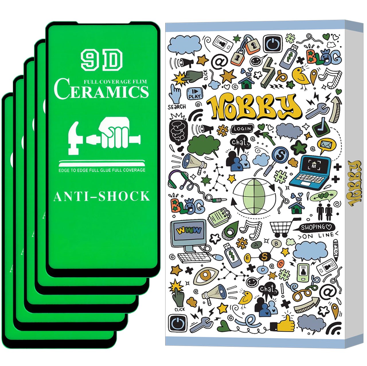 محافظ صفحه نمایش سرامیکی مناسب برای گوشی موبایل شیائومی Poco X3 Pro پک 5 عددی