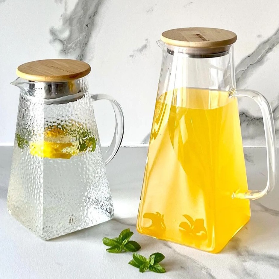 پارچ کف مربع پیرکس مستقیم روی شعله