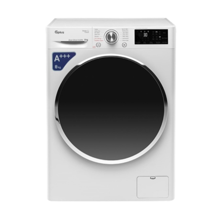 ماشین لباسشویی جی پلاس مدل L880W ظرفیت 8 کیلوگرم