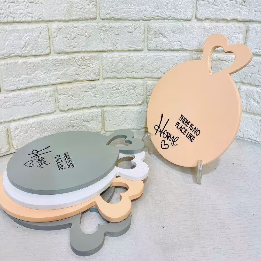 تخته سرو چوبی فانتزی رنگ طوسی 