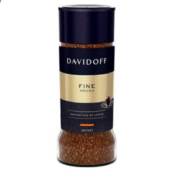 قهوه فوری دیویدوف فاین اصلی Davidoff Fine aromaشیشه 100 گرمی