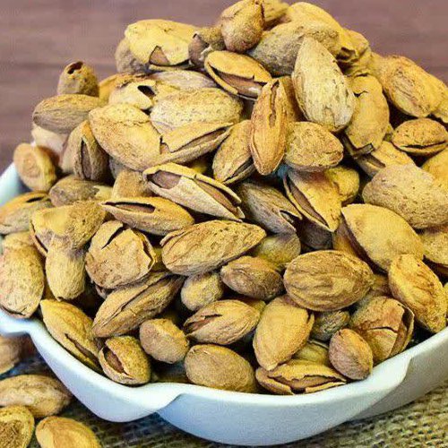 بادام پوست کاغذی منقاتک پوست همش شیرین تازه بدون یک دونه تلخ یک کیلوتقریبا800گرم مغزمیده