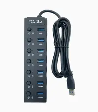 هاب 7 پورت USB 3.0 کلید دار کی نت مدل K-HUAMH907