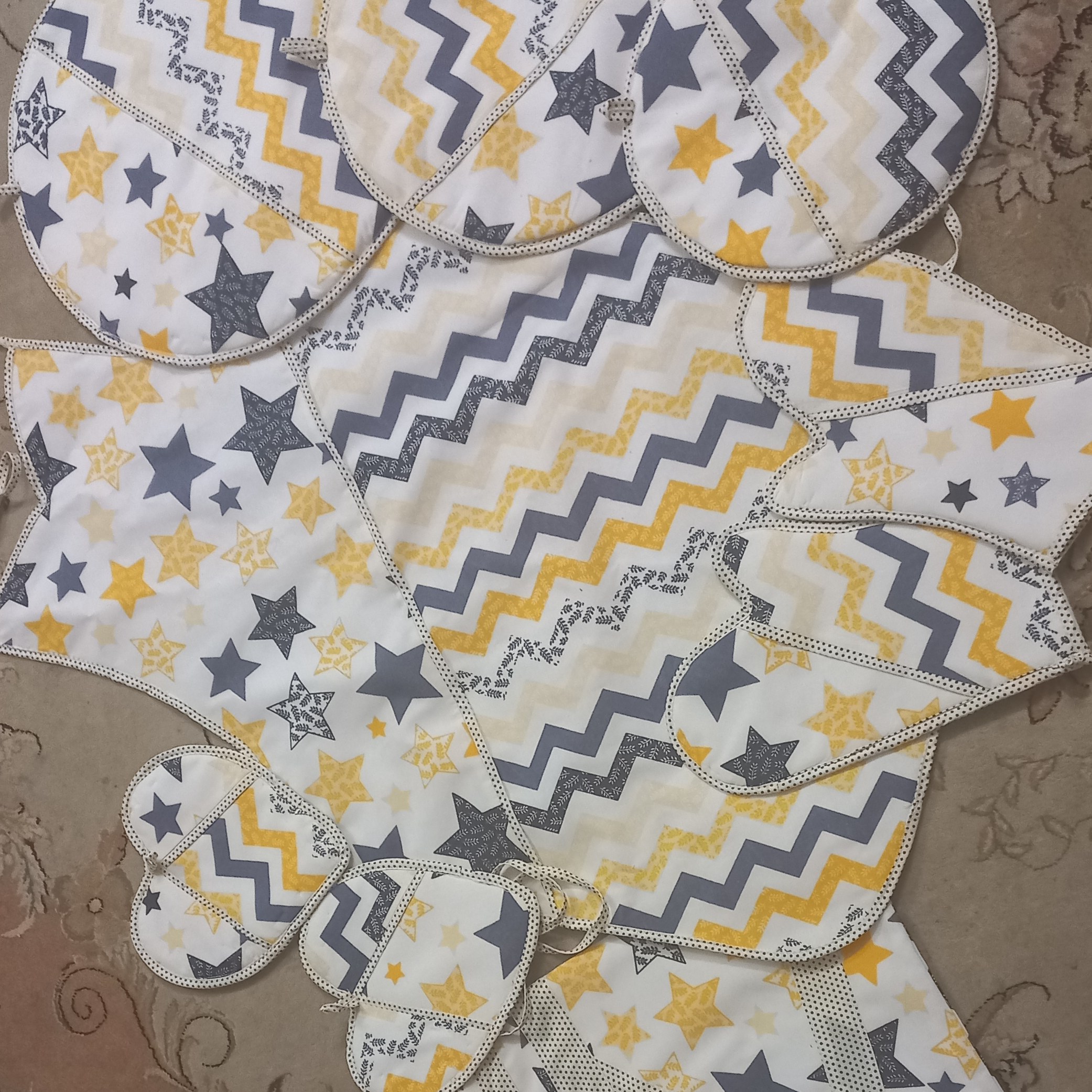 سرویس پارچه ای اشپزخانه 9 پارچه