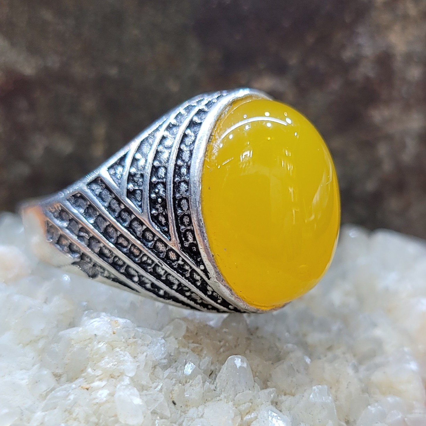 انگشترشرف الشمس نقره مردانه