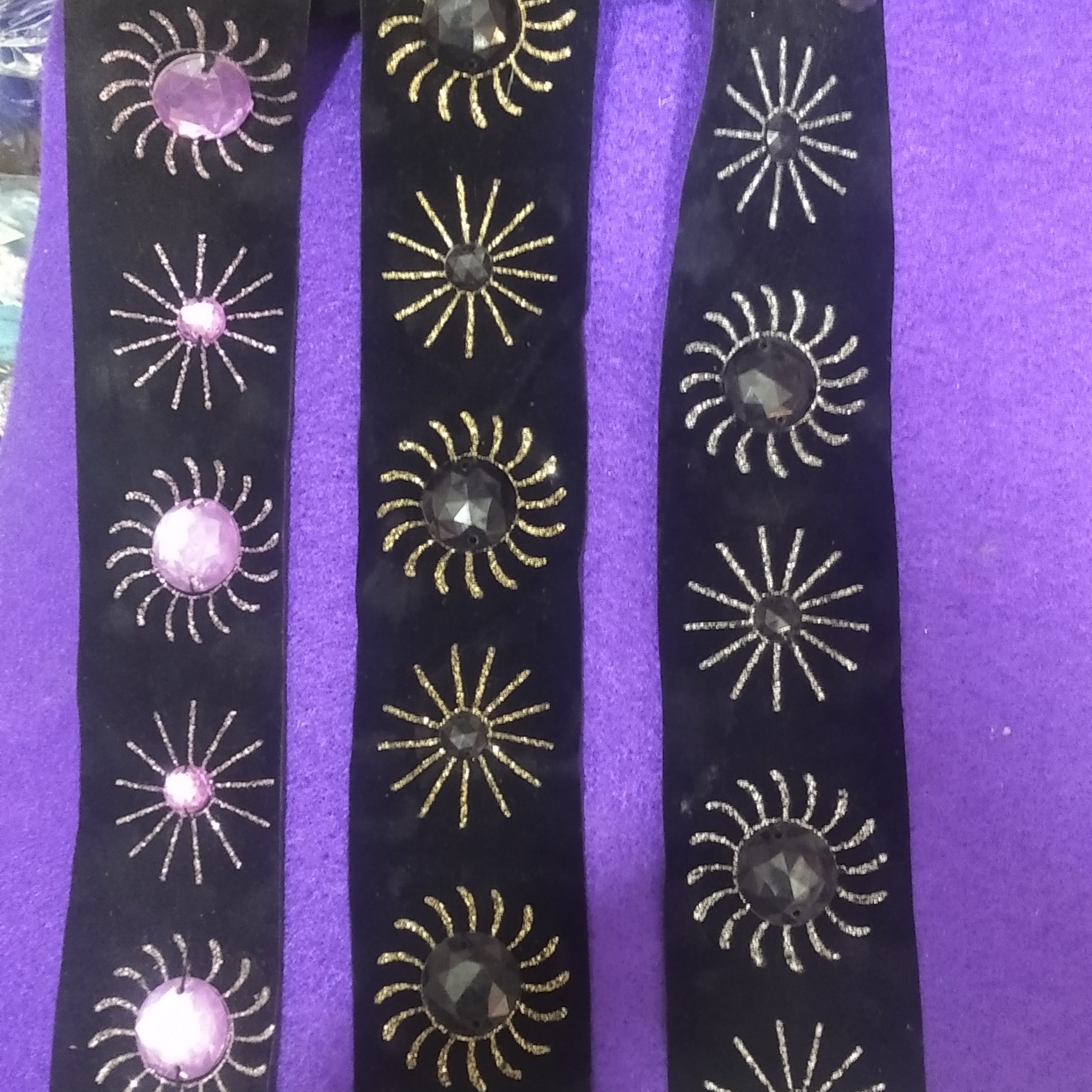 نوار مخملی سنگدار 1 متر حراج حراج 