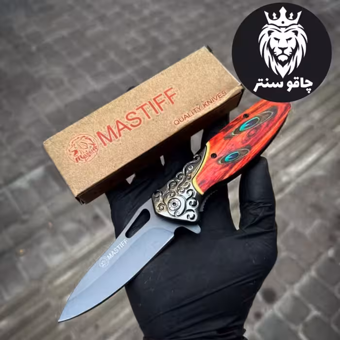 چاقو خارجی طول کار 22 سانت تیغه فولاد استیل ضد زنگ 