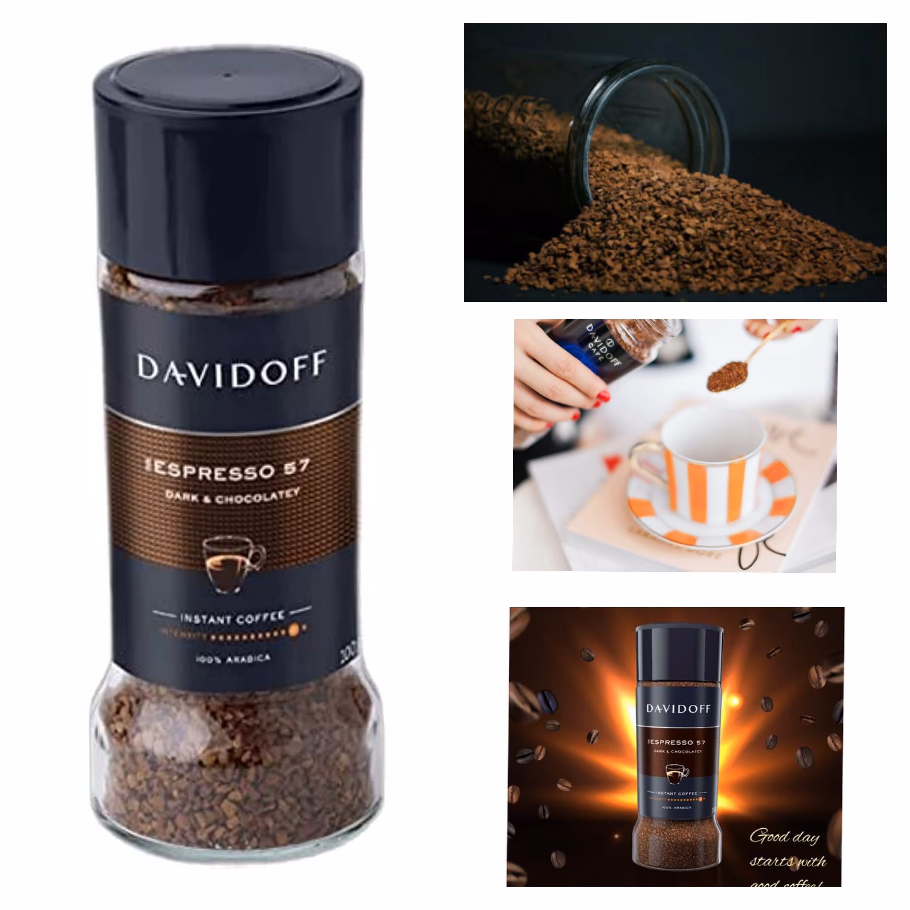 قهوه دیویدف 100گرم اصل(آلمان) اسپرسو 57
