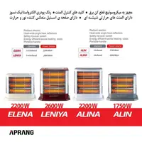 بخاری برقی ایران شرق مدل آلین - خاکستری