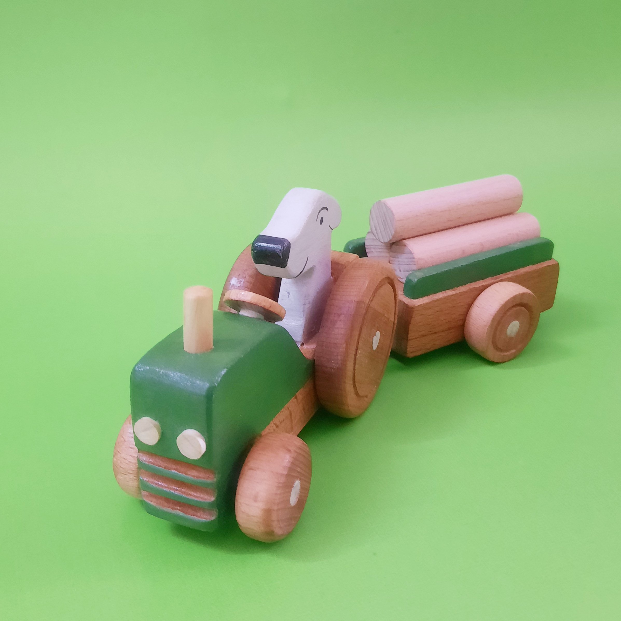 اسباب بازی تراکتور چوبی