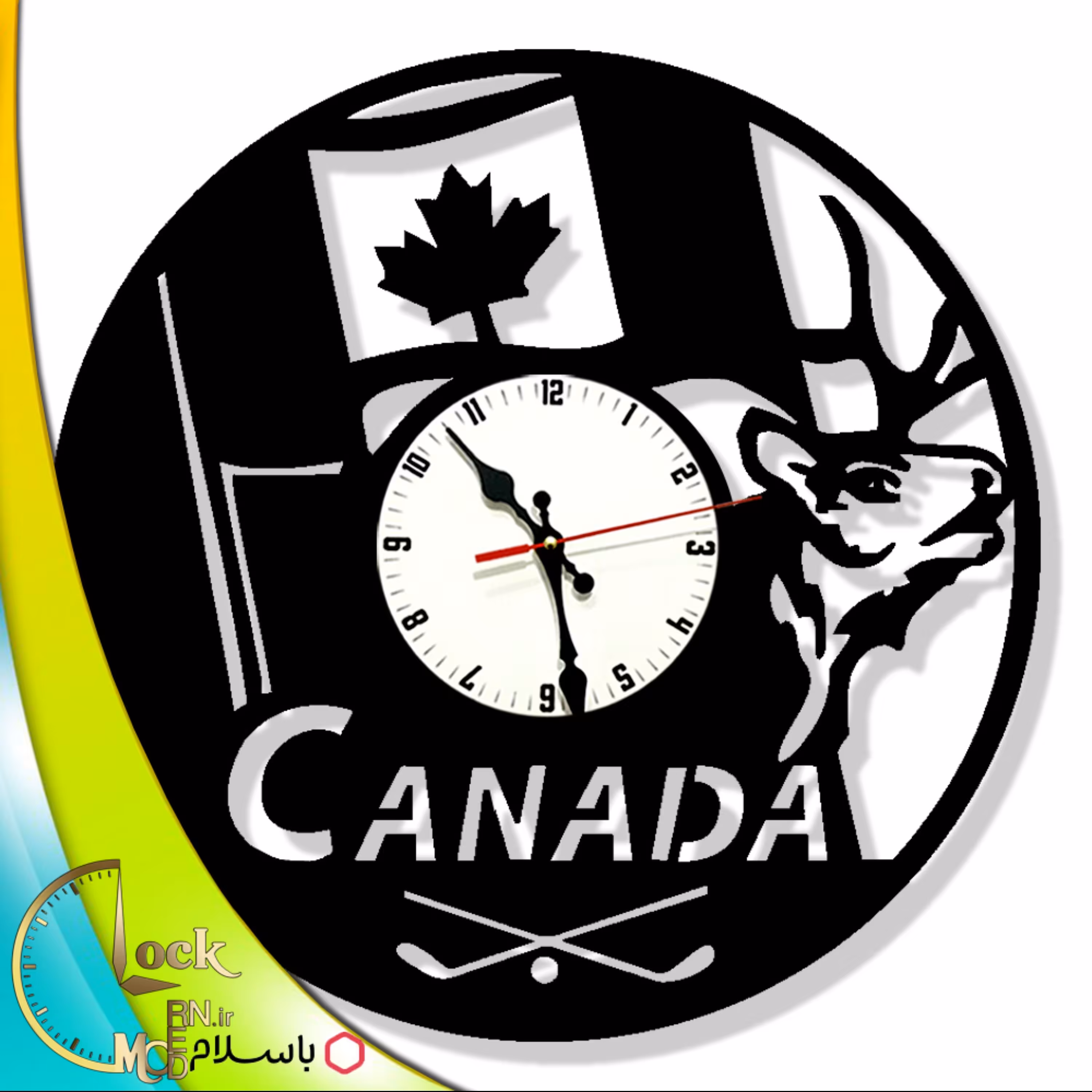 ساعت دیواری طرح کانادا کد 839