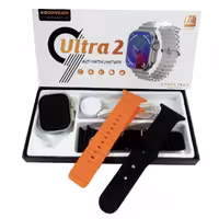 ساعت هوشمند الترا مدل KEQIWEAR KW6 ULTRA2 با 3 بند ساعت سیلیکونی