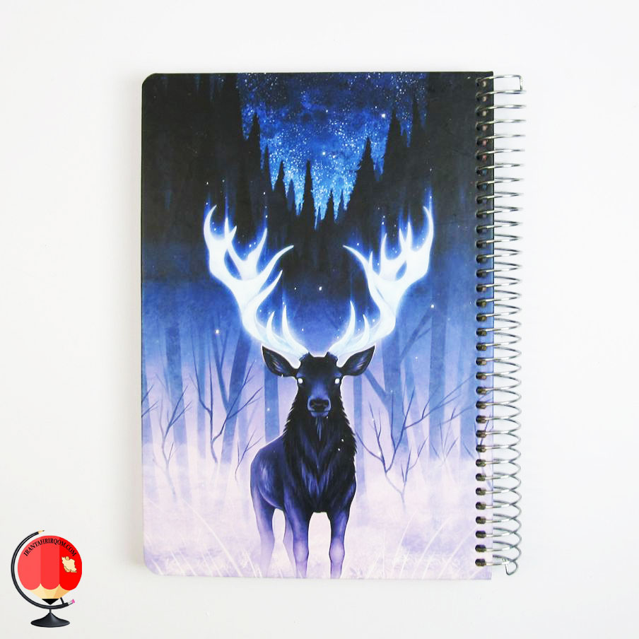 دفتر مشق 100 برگ سیمی طرح گوزن جلد سخت سویل