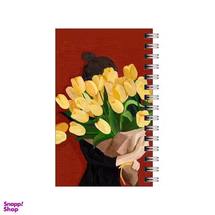 دفتر یادداشت 60 برگ To Do List طرح دسته گل لاله ی زرد کد 4711435