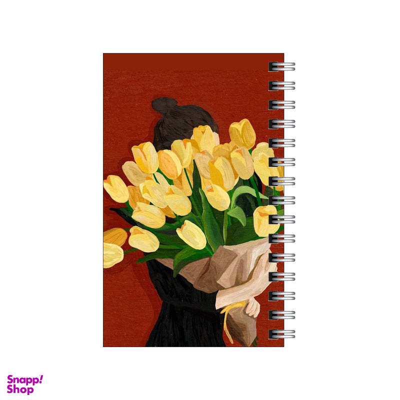 دفتر یادداشت 60 برگ To Do List طرح دسته گل لاله ی زرد کد 4711435