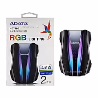 هارد HDD لپ تاپ 2 ترابایت Adata External_HD770G RGB Lighting گارانتی آونگ