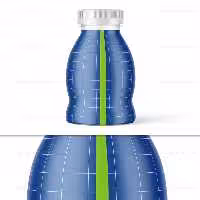 موکاپ بطری آب کوچک | گرافیک با طعم تربچه